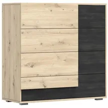 moeblo Kommode 100 x 90 x 40 cm Eiche Artisan / Zirbelkiefer
