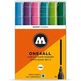 Molotow One4All 227 HS nachfüllbar 4mm sortiert VE=6 Stück