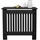 ECD Germany Heizkörperverkleidung Landhausstil 78x19x82 cm Schwarz