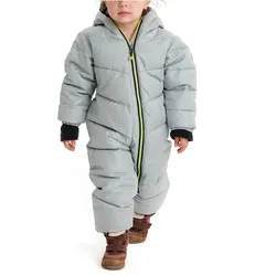 Schneeoverall KILLTEC "Karter Mini", Kinder, Gr. 86/92, Normalgrößen, blau (graublau), Oberstoff: 100% Polyester, Futter: 100% Polyester, Wattierung: 100% Polyester, sportlich, Overalls, Schneeanzug: wasserabweisend, winddicht, warm, leicht anzuziehen
