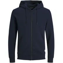 JACK & JONES Basic Reißverschlusspullover Navy Blazer / Regular Fit XS