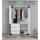 mokebo Drehtürenschrank Der Grenzenlose 120 x 187 x 58 cm Weiß