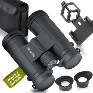 Adler Focus Fernglas 10x42 für Erwachsene, Eagle-Eye-Technologie, 18mm HD Augenmuschel, BAK4+FMC, Feldstecher, für Brillenträger, Reisen, Wandern, Jagd, Vogelbeobachtung