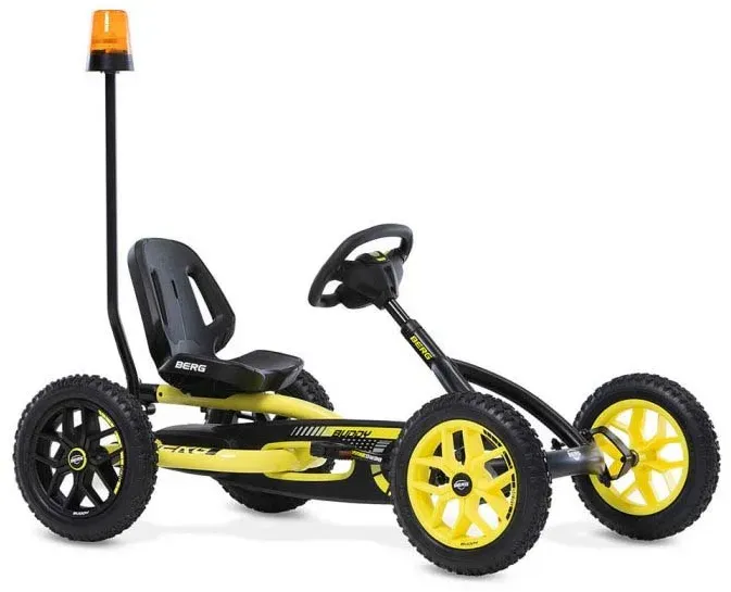 BERG Gokart Buddy Cross 2.0 BFR gelb / schwarz inkl. Soundbox & Rundumleuchte