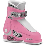 Roces Kinder Idea UP 16.0-18.5 Kinderskischuh-Verstellbar, Deep Pink-White, 25-29