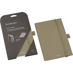 Semikolon Patch Pocket A5 braungrau