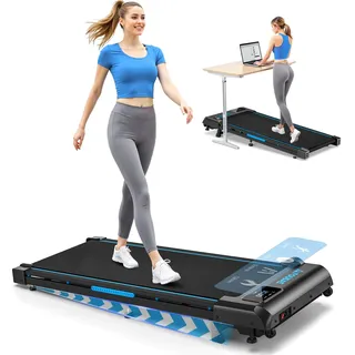 FOUSAE Walking Pad, 1-10 km/h Laufband für Zuhause mit 9% Steigung, 2.5HP Walking Machine mit LED-Anzeige, Fernbedienung, 12 Programes, Doppelter Stoßdämpfung Bis 150kg Belastbar