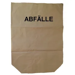 Papier-Müllbeutel 700 x 950 mm + 260 mm 2-fach Nassfest 120 Liter 25 Stück