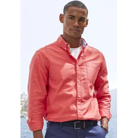 H.I.S. Langarmhemd Regular Fit Rot M