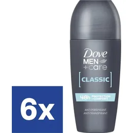 Dove Men + Care Classic Deodorant Anti Transpirant Roll-On 6 x 50 ml