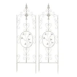 CLP Rankgitter Burgus 2er Set Eisen 60 x 30 cm Antik-Creme