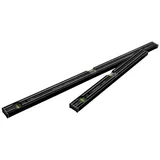 Stabila Dark Shadow 20031 Wasserwaagen-Set 60 cm, 100 cm, 0.5 mm/m