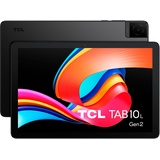 TCL 10L Generation 2 WiFi, 10,1 Zoll HD Tablet, Quad-Core, 3 GB RAM, 32 GB Speicher, erweiterbar auf 128 GB durch MicroSD, 6000 mAh Akku, inklusive transparenter Hülle, Android 13, Grau