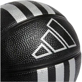 adidas Minibasketball Schwarz/Silber Metallic 3