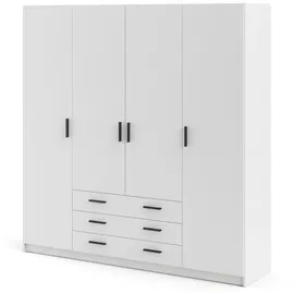 VCM Spell Kleiderschrank B183 201x196x50 cm weiß