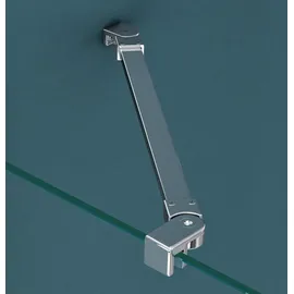 mai & mai Ravenna66UK Duschkabine U-Form mit Doppeltüre 120 x 80 cm Silber Klarglas