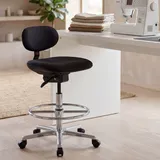 FineBuy Arbeitsstuhl Stoff