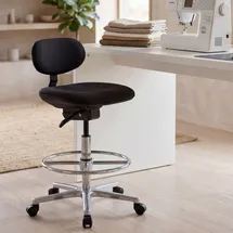 FineBuy Arbeitsstuhl Stoff