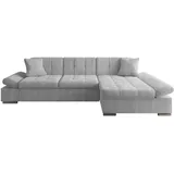 Mirjan24 Ecksofa Malwi Cord mit Schlaffunktion und Bettkasten, mit Regulierbare Armlehnen, L-Form, 278x161 cm, Wohnzimmer, Sofas - Poso 110, Seite: Rechts) montierbar,
