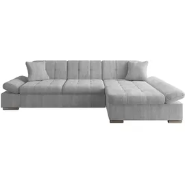 Mirjan24 Ecksofa Malwi Cord mit Schlaffunktion und Bettkasten, mit Regulierbare Armlehnen, L-Form 278x161 cm, Wohnzimmer, Sofas - Poso 110, Seite: Rechts) montierbar,