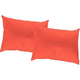 Wirth Dekokissen WirthNatur, Kissenhülle ohne Füllung, 2 Stück rot 40 cm x 40 cm