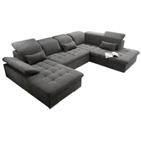 ED EXCITING DESIGN Wohnlandschaft Wayne U Sofa 3-teilig Holzwerkstoff/Nosag