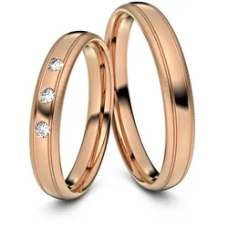 Trauringe Herne 585er Rotgold - 2836