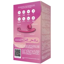 Snail Vibe Curve“ mit 2 Motoren für 600 Vibrations-Kombinationen, pink