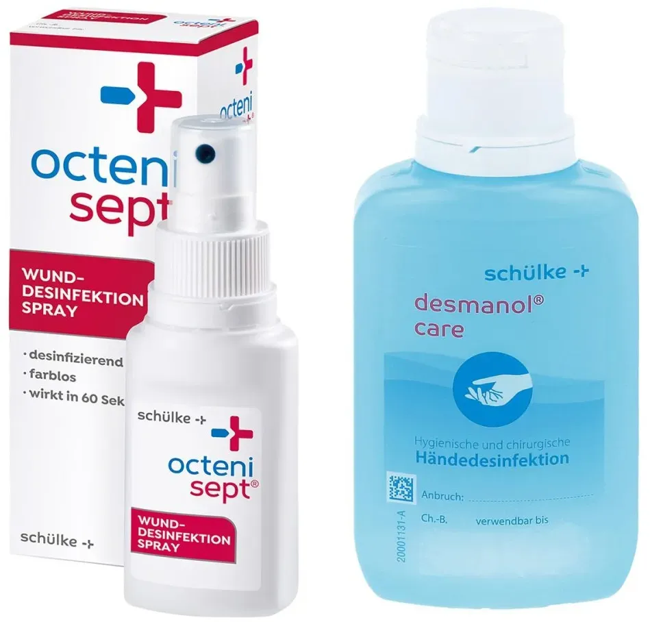 Octenisept Lösung 50ml + Desmanol care alkoholische Händedesinfe