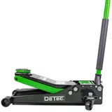 DeTec. Rangierwagenheber 3t, Wagenheber 3 Tonnen, Quick Lift grün, max. Hubhöhe: 50,00 cm, Autoheber flach, Doppelkolbenantrieb grün