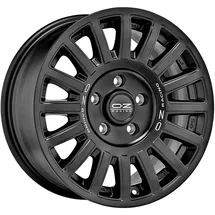 OZ RALLY RAID 8 5x18 5x120 ET38 MB79 - MATT BLACK+SILVER LETTERING - 18 120.0 38.0