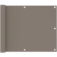 vidaXL Balkonverkleidung 75 x 500 cm Taupe Aluminium