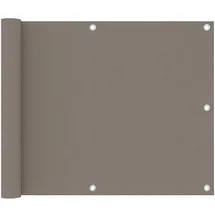 vidaXL Balkonverkleidung 75 x 500 cm Taupe Aluminium