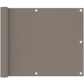 vidaXL Balkonverkleidung 75 x 500 cm Taupe Aluminium