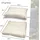 sunnypillow Stuhlkissen 60 x 60 cm Ecru/Beige