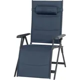 Siena Garden Premium Relaxliege 74,5 x 91 x 122,5 cm blau klappbar