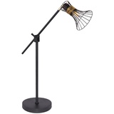 ETC Shop Schreib Tisch Lampe retro Wohn Zimmer Gitter Leuchte höhenverstellbar im Set inkl. LED Leuchtmittel