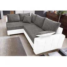 Collection AB Ecksofa »Parma L-Form«, mit Bettfunktion und Federkern grau