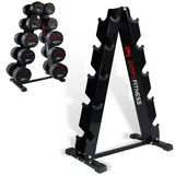 ZEERO 4/5 Ebenen Hantelständer, Passend zu hanteln und Kurzhanteln, Max.300kg kurzhantelständer, Ständer für aufbewahrung von gewichten
