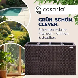 CASARIA Blumenkasten 95 x 27 x 60 cm Braun