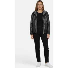 White Label Wendeanorak mit angeschnittener Kapuze schwarz S-M