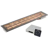 InfraWorld VITALlight-IPX4 Infrarotstrahler-Set anthrazit Easy Control: schwarz - Eckeinbau