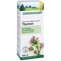 Thymian naturreiner Heilpflanzensaft Schoenenberger