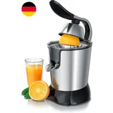 Arendo - Elektrische Saftpresse 800 Watt - Edelstahl Zitruspresse Orangenpresse