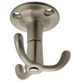 SO-TECH® Klapphaken Drehhaken TROMSO 53 x 50 mm Sockel Ø 40 mm 3-fach Haken aus Aluminium, (5-St) silberfarben