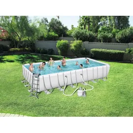 BESTWAY Power Steel Frame Pool Set 732 x 366 x 132 cm inkl. Sandfilteranlage