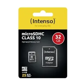 Intenso microSD Class 10 32 GB + microSD-Adapter