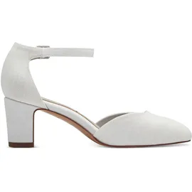 TAMARIS Damen Pumps mit Blockabsatz, weiß, 39 EU