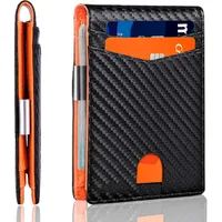 BestZings - Brieftasche Herren - RFID geldbörse - Cardholder Herren - Ridge Wallet - Lockcard Wallet - Portemonnaie Herren - Mini geldbörse Herren - Geldklammer Herren - Herren Portemonnaie