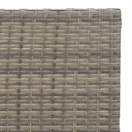 vidaXL 3-tlg Bistro-Set Klappbar Grau Poly Rattan